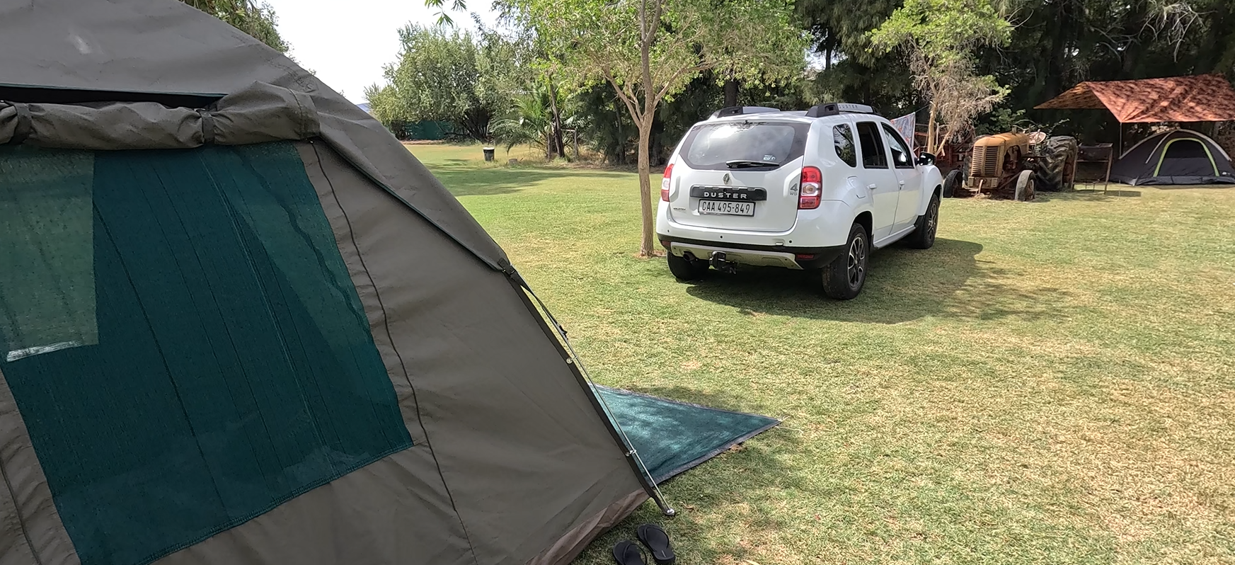 Overlanding through a Namibian canyon